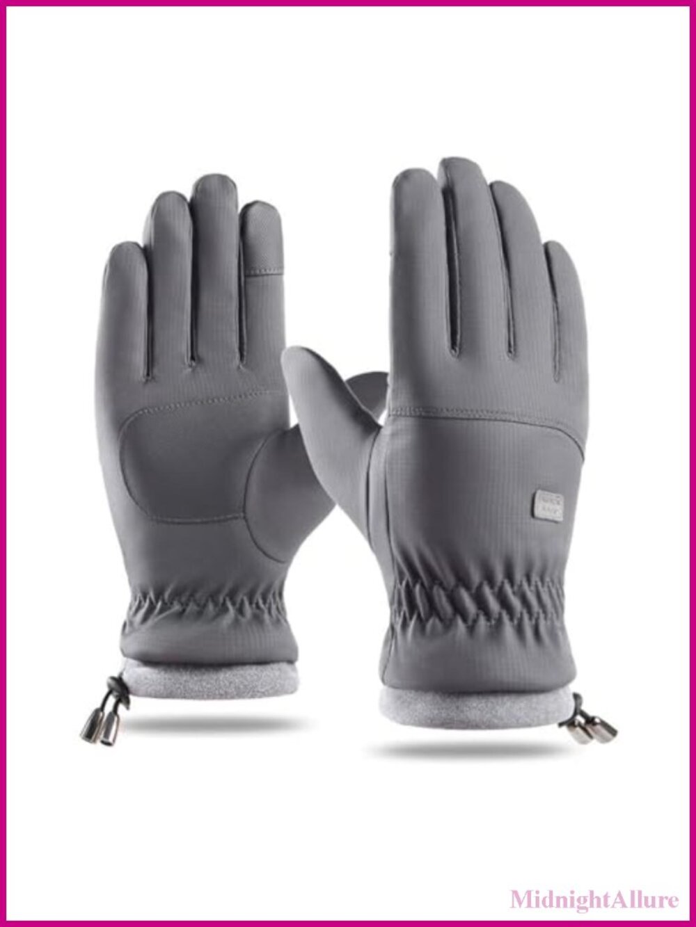 Winter Warm Ski Gloves Touchscreen Waterproof Fleece Lined Mittens